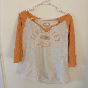 “Life is good” flowy long sleeve shirt